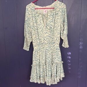 Buddy Love Blue Zebra Dress